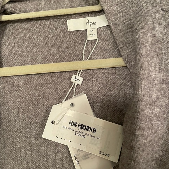 Ripe grey cardigan size medium new with tags - Picture 4 of 5